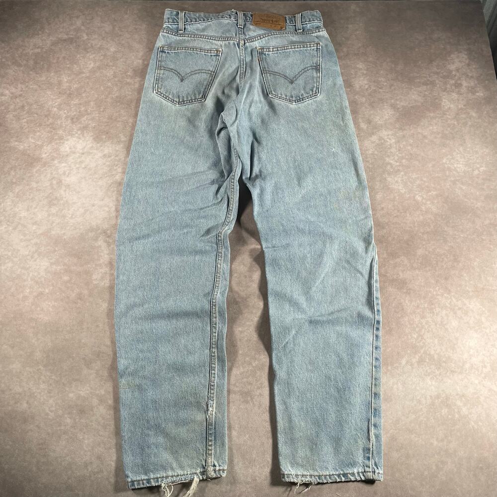 90s Levi’s 550 Orange Tab Relaxed Fit Light Wash Denim Jeans